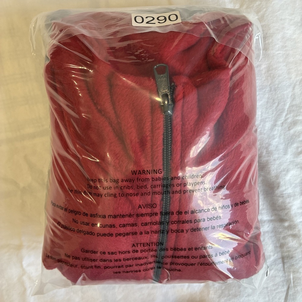 NWT Columbia Granite Mountain Fleece Jacket Men's Medium Full Zip Red Gray - Picture 9 of 9